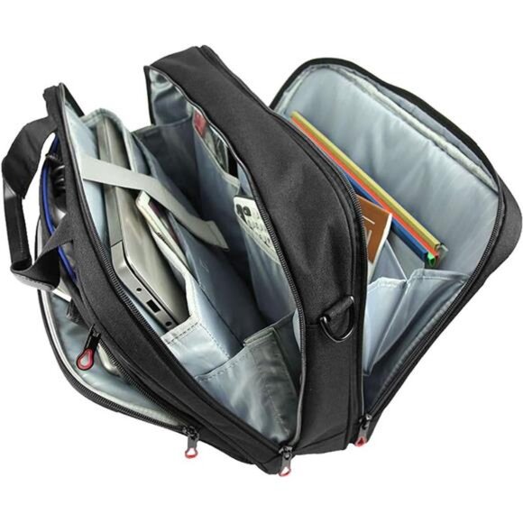 Laptop Bag 15.6 Inch Laptop Briefcase Laptop Messenger Bag Water Repellent - Picture 4 of 7